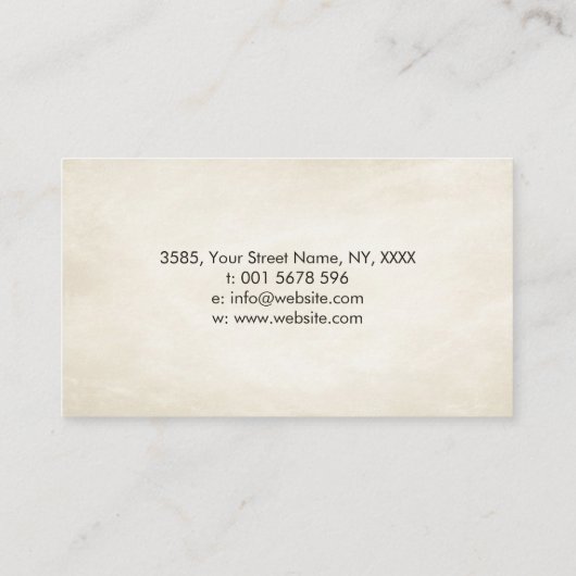 Enso Zen Circle Sakura Tree - Roter Kirschblossom Visitenkarte (Rückseite)