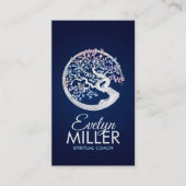 Enso Zen Circle Sakura Tremola - Pastel Blossom Visitenkarte (Vorderseite)