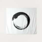Enso Zen Circle Tapestry Wandteppich (Vorderseite (Horizontal))