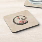 Enso Zen Circle und Lotus Getränkeuntersetzer (Linke Seite)