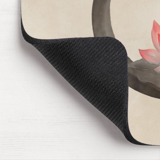 Enso Zen Circle und Lotus Mousepad (Ecke)
