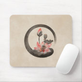 Enso Zen Circle und Lotus Mousepad (Mit Mouse)