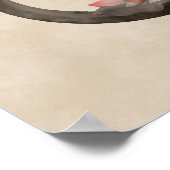 Enso Zen Circle und Lotus Poster (Ecke)