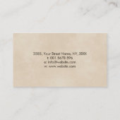 Enso Zen Circle und Lotus Visitenkarte (Rückseite)