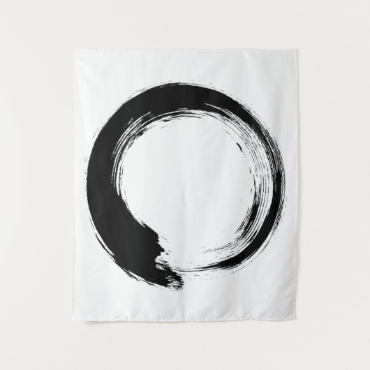 Enso Zen Circle Wandteppich (Vorderseite)