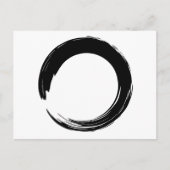 Enso Zen-Kreis Postkarte (Vorderseite)