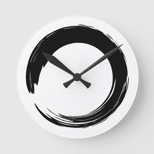 Enso Zen-Kreis Runde Wanduhr (Vorderseite)