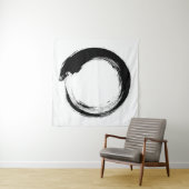 Enso Zen-Kreis-Tapete Wandteppich (Beispiel (Horizontal))