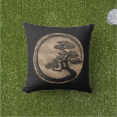Enso Zen-Kreis und Bonsais-Baum-Gold Kissen (Golfball-Marker)