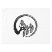 Enso Zen-Kreis und Bonsais-Baum Tischdecke (Vorderseite (Horizontal))