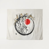 Enso Zen: Ruhe Wandteppich (Vorderseite (Horizontal))