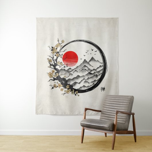 Enso Zen: Ruhe Wandteppich (Beispiel)