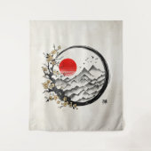 Enso Zen: Ruhe Wandteppich (Vorderseite)