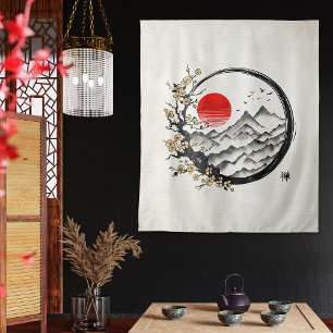 Enso Zen: Ruhe Wandteppich