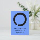 Enso Zen Symbol Postkarte (Stehend Vorderseite)