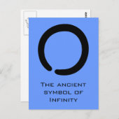 Enso Zen Symbol Postkarte (Vorne/Hinten)