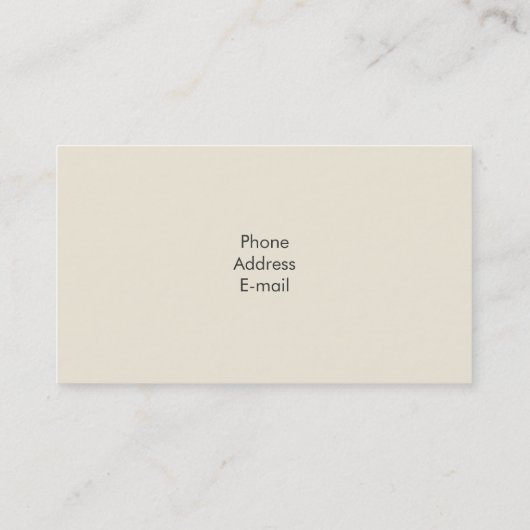 Enso Zen Watercolor Business Card Visitenkarte (Rückseite)