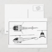 Enstrom-F28 Postkarte (Vorne/Hinten)