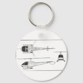 Enstrom-F28 Schlüsselanhänger (Vorderseite)