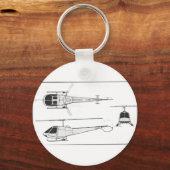 Enstrom-F28 Schlüsselanhänger (Vorderseite)