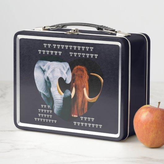 Ent-Aussterben Wooly Mammoth Metall Brotdose (Beispiel)