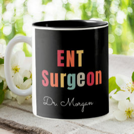 ENT Chirurg Otolaryngologie Personalisiert Zweifarbige Tasse