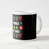 ENT Doctor Christmas Jumbo-Tasse (Vorderseite Rechts)