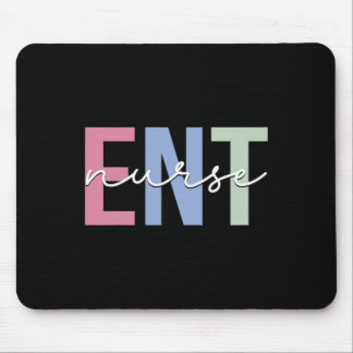 Ent Nurse Otolaryngology Ohrnasen-Throat Mousepad
