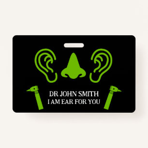 ENT Otolaryngology Otorhinolaryngologin Ausweis