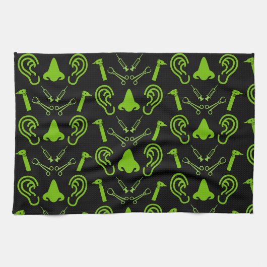 ENT Otolaryngology Otorhinolaryngologin Geschirrtuch (Horizontal)