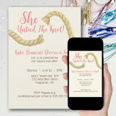 Entbinden der Knoten Scheidung Party Einladung