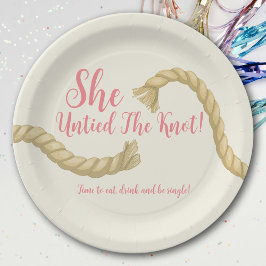 Entbinden Sie das Party der Knotenscheidung Pappteller