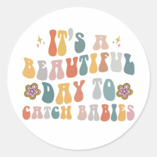 Entbindungs- und Geburtskrankenschwester Abschluss Runder Aufkleber