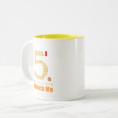 Entblocken Sie mich 5. Jahr-Tasse 03 Zweifarbige Tasse (Vorderseite Links)