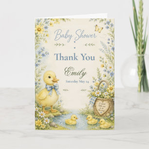 Entchen-Baby-Party Dankeskarte