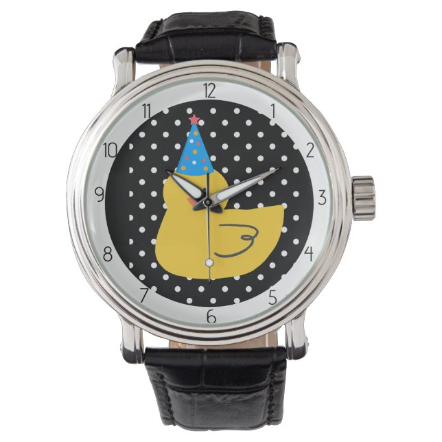 Entchen Ente  Armbanduhr (Vorderseite)