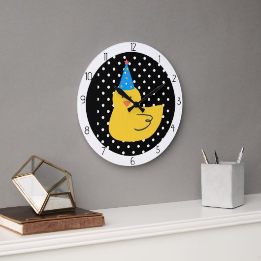 Entchen Ente Große Wanduhr (Büro)