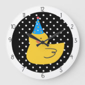 Entchen Ente Große Wanduhr (Vorderseite)
