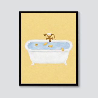 Entchen in der Wanne Poster