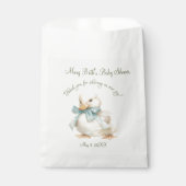 Entchen mit Band Baby Shower Geschenktütchen (Vorderseite)