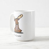 Entcoffeinierter Elch Kaffeetasse (Vorderseite Links)