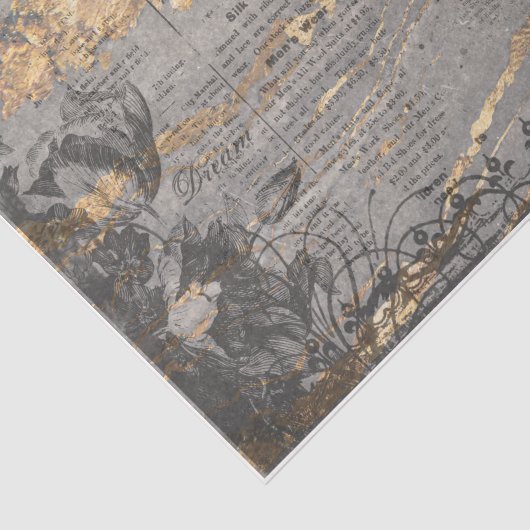 Entcoupage aus französischem Marmor Seidenpapier (Ausschnitt)