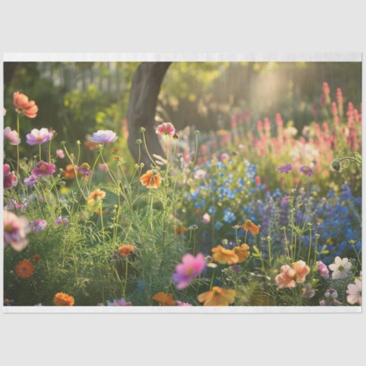 Entcoupage der Blume Seidenpapier (Vorderseite)