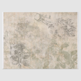 Entcoupage der romanischen Rose Seidenpapier