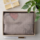 Entcoupage der Vintagen französischen Biene Seidenpapier (Geschenk)