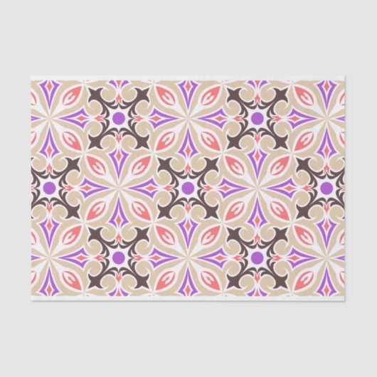 Entcoupage des geometrischen Musters Seidenpapier (Vorderseite)