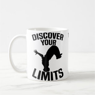 Entdecke deine Grenzen Parkour Kaffeetasse