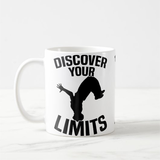 Entdecke deine Grenzen Parkour Kaffeetasse (Links)