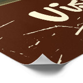 Entdecke die Wildnis! Campfeuerplakat Poster (Ecke)