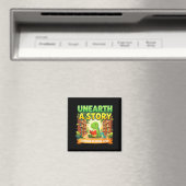 Entdecke eine Geschichte Dinosaurier Sommerlektüre Magnet (In Situ (Geschirrspüler))